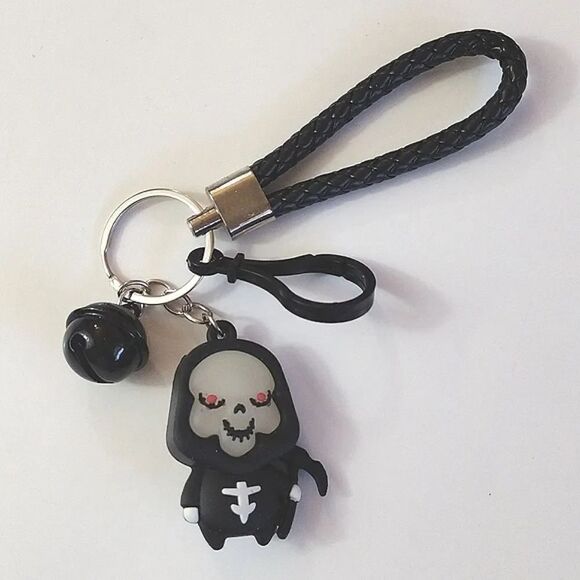 Demon Slayer Tanjiro Kamado Pen & Grim Reaper Keychain Bundle NEW - Picture 11 of 17
